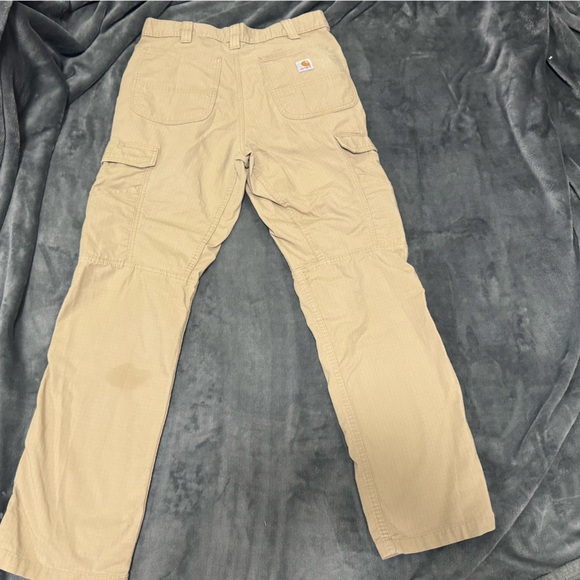 Men's Tan Cargo Relaxed Straight Force Ripstop Pants - Picture 3 of 8